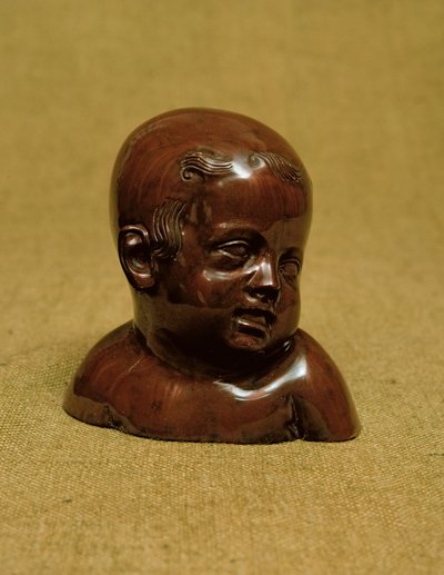 Meissen Stoneware Bust of a Child, c.1715 by Johann Friedrich Bottger